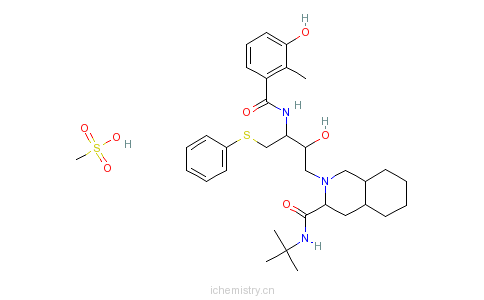 CAS:159989-65-8_甲磺酸奈非那韦的分子结构