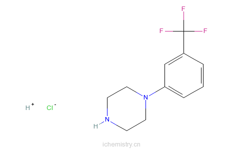 CAS:16015-69-3_1-(3-三氟甲基苯基)哌嗪盐酸盐的分子结构
