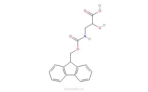 CAS:161125-36-6_3-(Fmoc-amino)-2-hydroxypropanoicacidķӽṹ