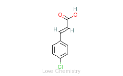 CAS:1615-02-7_4-氯肉桂酸的分子结构