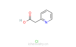 CAS:16179-97-8_2-吡啶乙酸盐酸盐的分子结构