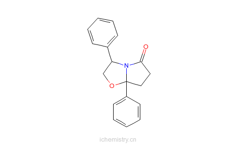 CAS:161970-71-4_(3S-cis)-(+)-Tetrahydro-3,7a-diphenylpyrrolo[2,1-b]oxazol-5(6H)-oneķӽṹ