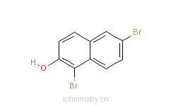 CAS:16239-18-2_1,6-二溴-2-萘酚的分子结构