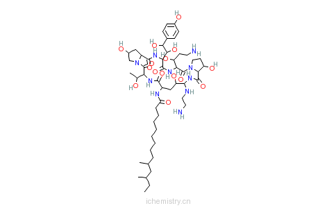 CAS:162808-62-0_卡泊芬净的分子结构