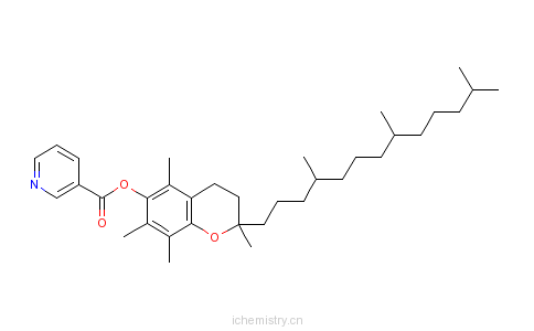 CAS:16676-75-8_维生素E烟酸酯的分子结构