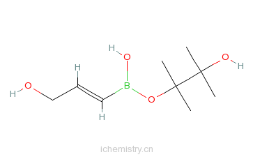 CAS:167896-48-2_反式-3-羟基丙烯硼酸频哪酯的分子结构