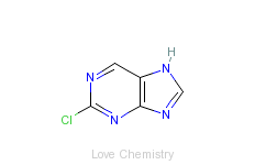 CAS:1681-15-8_2-氯嘌呤的分子结构