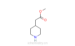 CAS:168986-49-0_4-派啶乙酸甲酯的分子结构