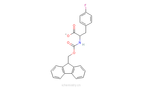 CAS:169243-86-1_FMOC-L-4-氟苯丙氨酸的分子结构