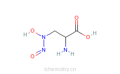 CAS:16931-22-9_(2S)-2-氨基-3-(N-羟基-N-亚硝基氨基)丙酸的分子结构