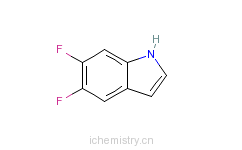 CAS:169674-01-5_5,6-二氟吲哚的分子结构