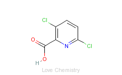 CAS:1702-17-6_3,6-二氯吡啶羧酸的分子结构