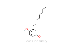 CAS:1706-69-0_2-特辛基对苯二酚的分子结构