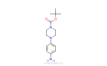 CAS:170911-92-9_1-Boc-4-(4-氨基苯基)哌嗪的分子结构