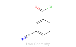 CAS:1711-11-1_3-氰基苯甲酰氯的分子结构