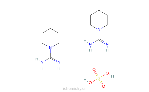 cas:17238-53-8_哌啶-1-甲脒硫酸盐的分子结构