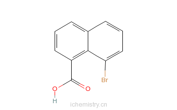 CAS:1729-99-3_8-溴-1-萘甲酸的分子结构
