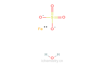 CAS:17375-41-6_一水硫酸亚铁的分子结构