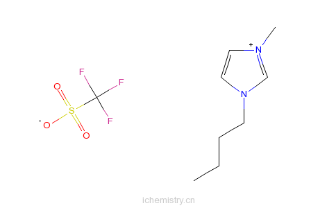 CAS:174899-66-2_1-正丁基-3-甲基咪唑三氟甲烷磺酸盐的分子结构