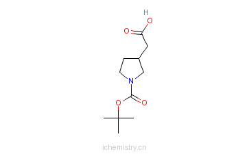 CAS:175526-97-3_2-(1-(tert-Butoxycarbonyl)pyrrolidin-3-yl)aceticacidķӽṹ