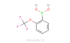 CAS:175676-65-0_2-(三氟甲氧基)苯硼酸的分子结构