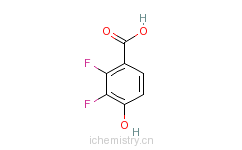CAS:175968-39-5_2,3-二氟-4-羟基苯甲酸的分子结构