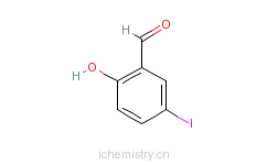 CAS:1761-62-2_5-碘水杨醛的分子结构
