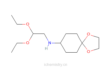 CAS:176492-83-4_N-(4-亚乙基二氧环己烷)-1-氨基-2,2-二乙氧基乙烷的分子结构