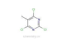 CAS:1780-36-5_2,4,6-三氯-5-甲基嘧啶的分子结构