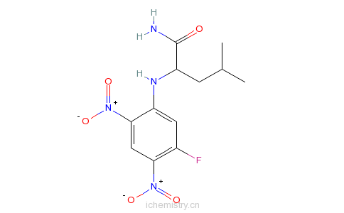 CAS:178065-29-7_Nalpha-(5-Fluoro-2,4-dinitrophenyl)-L-leucinamide [HPLC Labeling Reagent for e.e. Determination]ķӽṹ