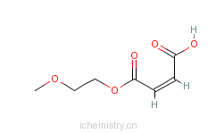 CAS:17831-64-0_2-甲氧乙基氢顺丁烯酸酯的分子结构