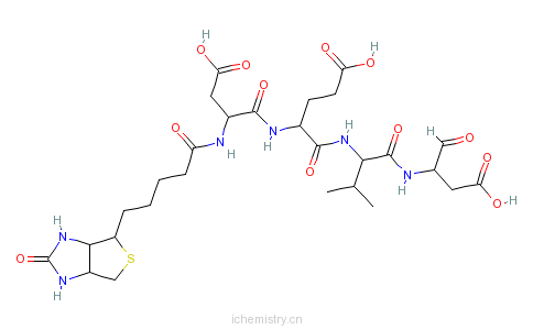 CAS:178603-73-1_BIOTINYL-ASP-GLU-VAL-ASP-ALDEHYDE (PSEUDO ACID)ķӽṹ