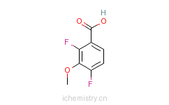 CAS:178974-97-5_2,4-二氟-3-甲氧基苯甲酸的分子结构