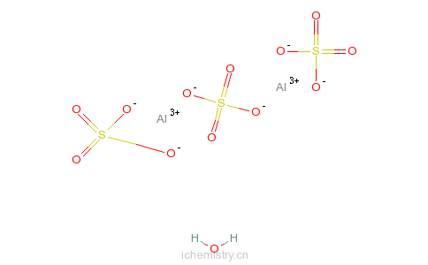 CAS:17927-65-0_水合硫酸铝的分子结构