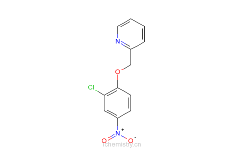 CAS:179687-79-7_2-[(2-氯-4-硝基苯氧基)甲基]吡啶的分子结构