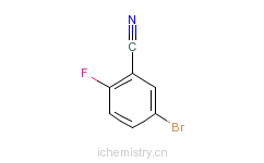 CAS:179897-89-3_2-氟-5-溴苯腈的分子结构
