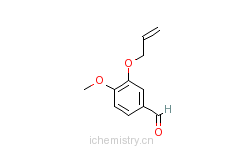 CAS:18075-40-6_3-烯丙氧基-4-甲氧基苯甲醛的分子结构