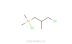 CAS:18145-83-0_氯异丁基化二甲基化氯硅烷的分子结构