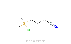 CAS:18156-15-5_4-(二甲基氯硅基)丁腈的分子结构