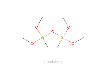 CAS:18186-97-5_1,1,3,3-四甲氧基-1,3-二甲基二硅氧烷的分子结构