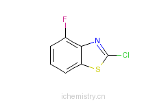 CAS:182344-56-5_2-氯-4-氟苯并噻唑的分子结构