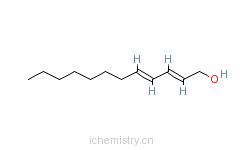 CAS:18485-38-6_2,4-十二碳二烯-1-醇的分子结构