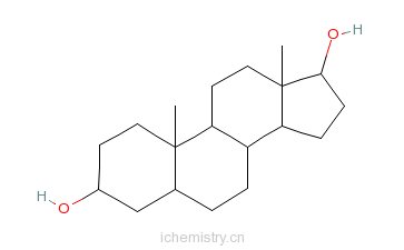 CAS:1852-53-5_5a-雄甾烷-3a,17b-二醇的分子结构