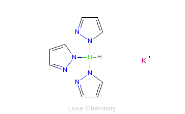 CAS:18583-60-3_三吡唑啉基硼氢钾的分子结构
