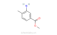 CAS:18595-18-1_3-氨基-4-甲基苯甲酸甲酯的分子结构