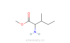CAS:18598-74-8_L-异亮氨酸甲酯盐酸盐的分子结构