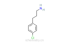 CAS:18655-50-0_3-(4-氯代苯基)丙胺的分子结构