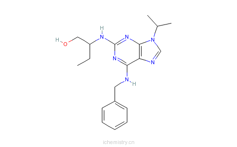 CAS:186692-46-6_Roscovitine的分子结构