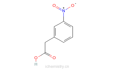 CAS:1877-73-2_3-硝基苯乙酸的分子结构