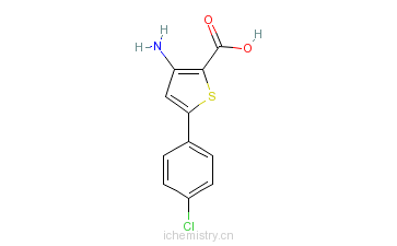 CAS:187949-86-6_3-氨基-5-(4-氯苯基)-2-噻吩甲酸的分子结构